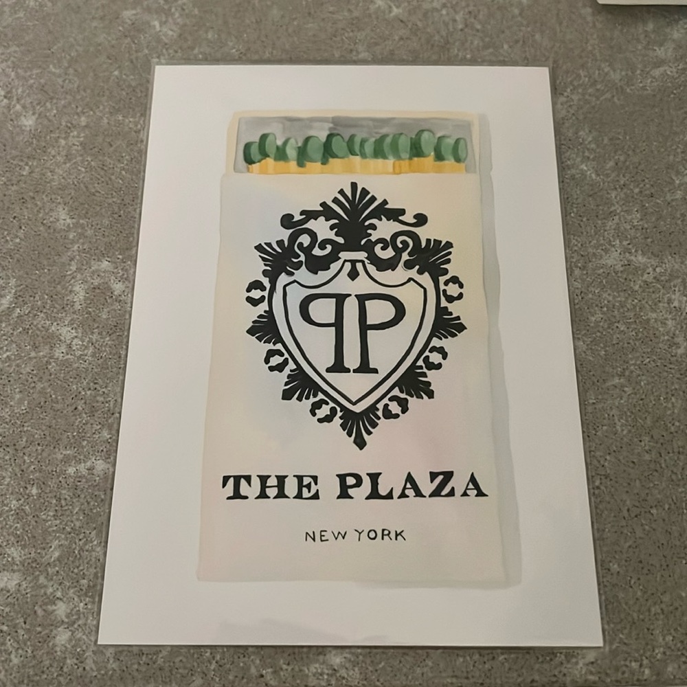 The Plaza Matchbook Print